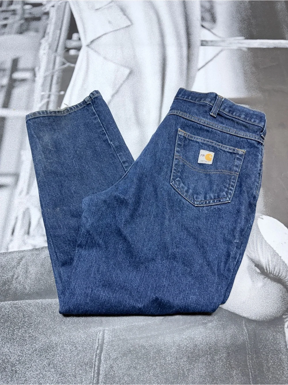 Carhartt FR Men’s sz 38 x 30 Straight Jeans A2